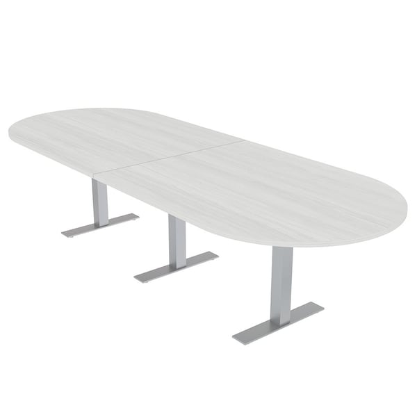 45 in W, 144 in L, 29 in H, Engineered Wood Top, White